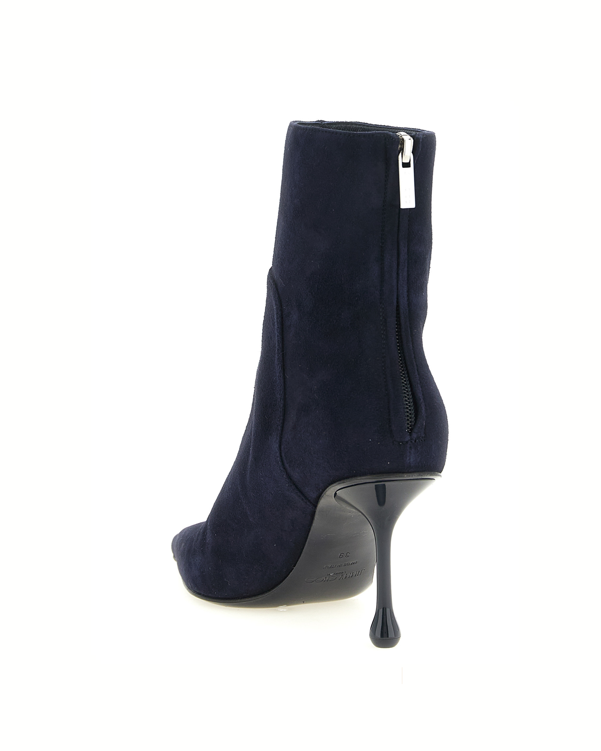 Jimmy Choo Cycas Ankle Boots in Suede Blu Navy