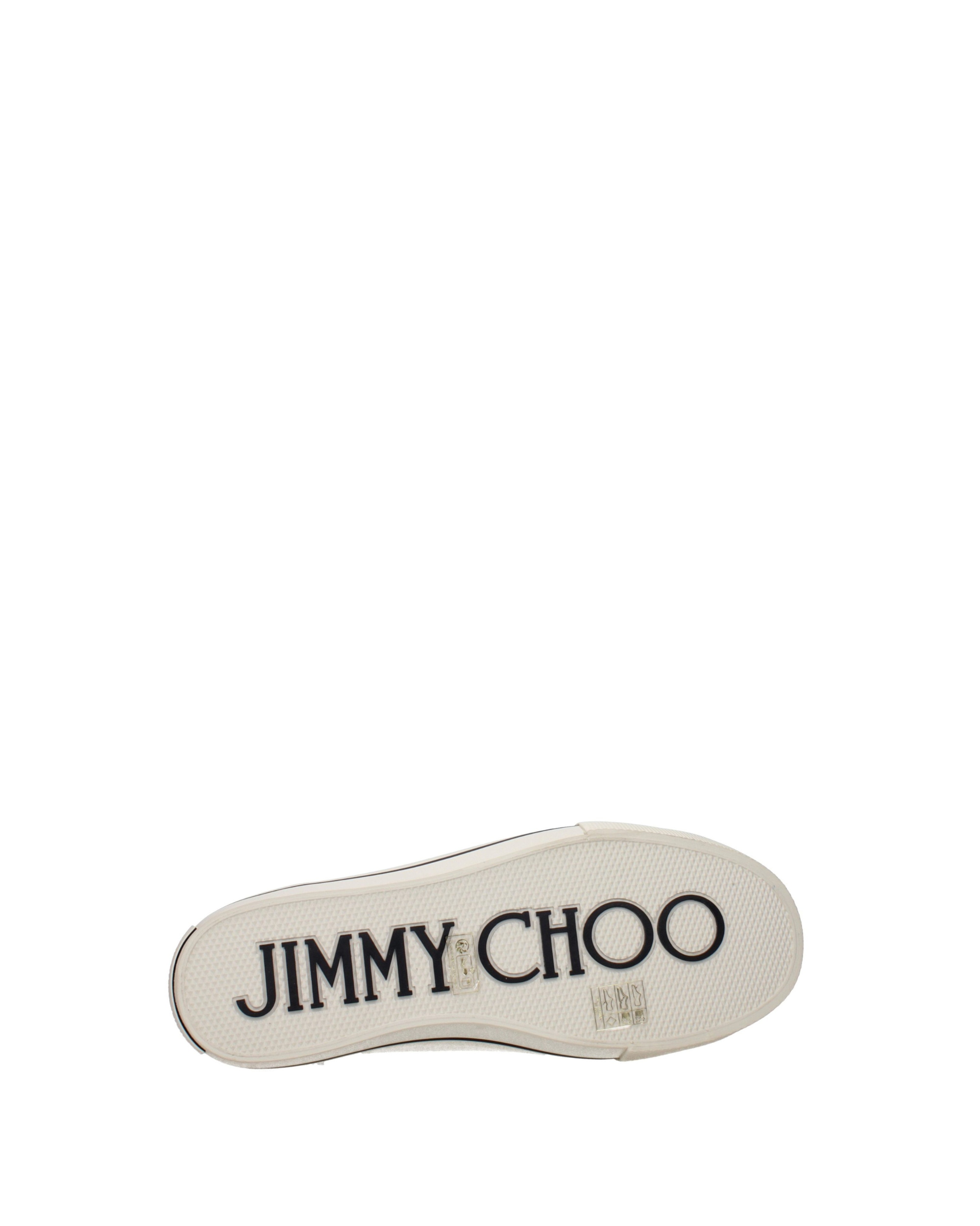 Jimmy Choo – Fenix Low Canvas Sneakers Ecru & Black