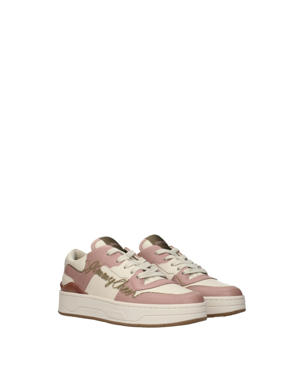 Jimmy Choo – Florent Leather Sneakers Ballet Pink