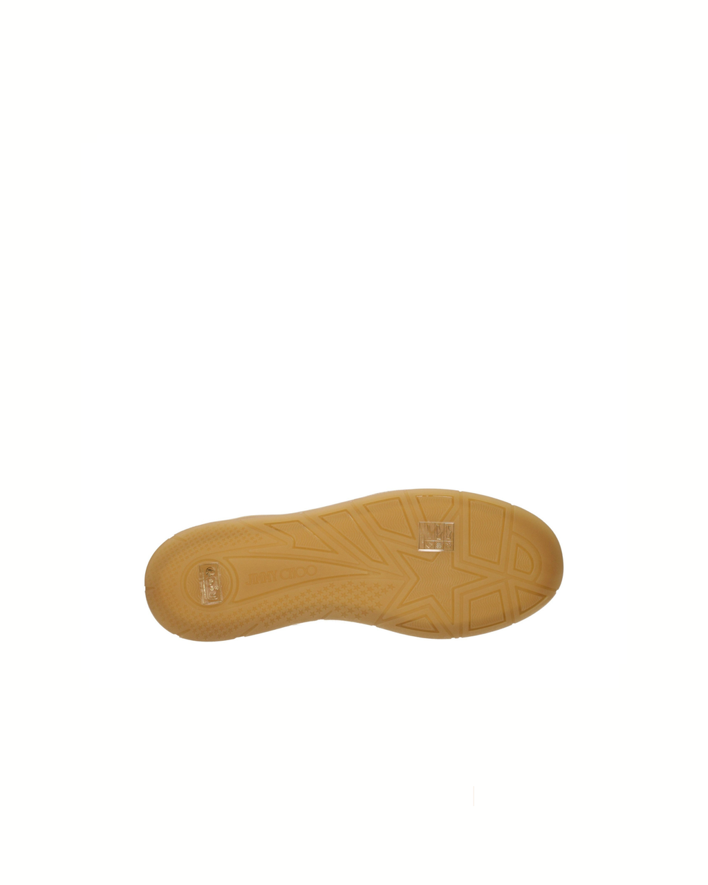 Jimmy Choo Florent Sneakers in Pelle Ecru con Logo Ricamato