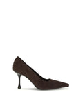 Jimmy Choo – Ixia Décolleté in Suede Marrone