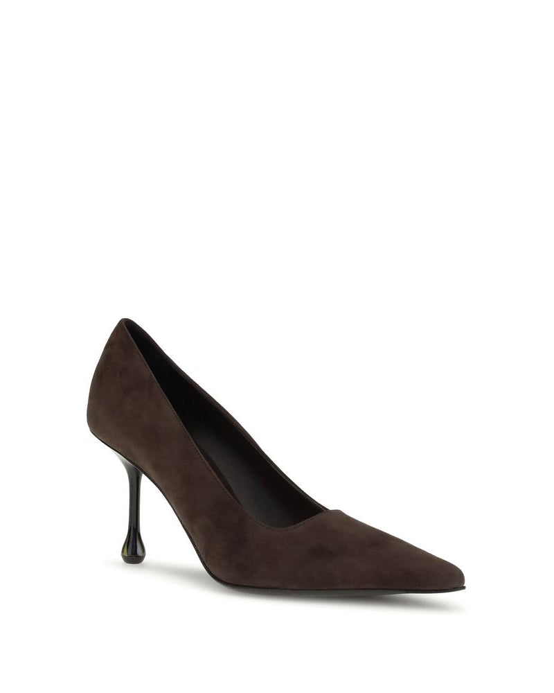 Jimmy Choo – Ixia Décolleté in Suede Marrone