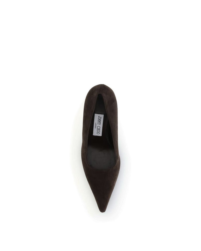 Jimmy Choo – Ixia Décolleté in Suede Marrone