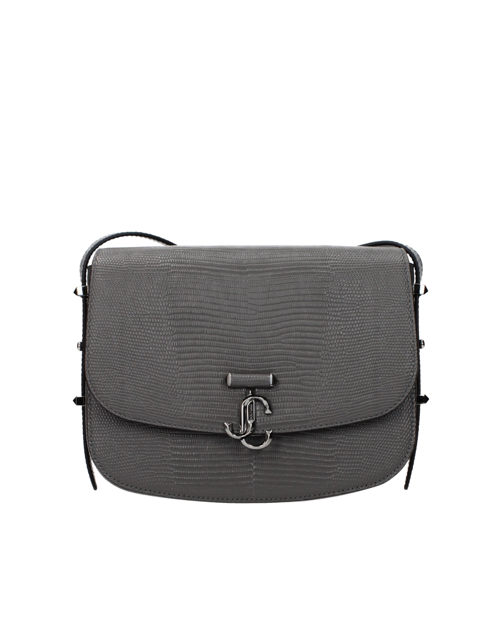 Jimmy Choo – JC Crossbody Bag Leather Storm Gunmetal