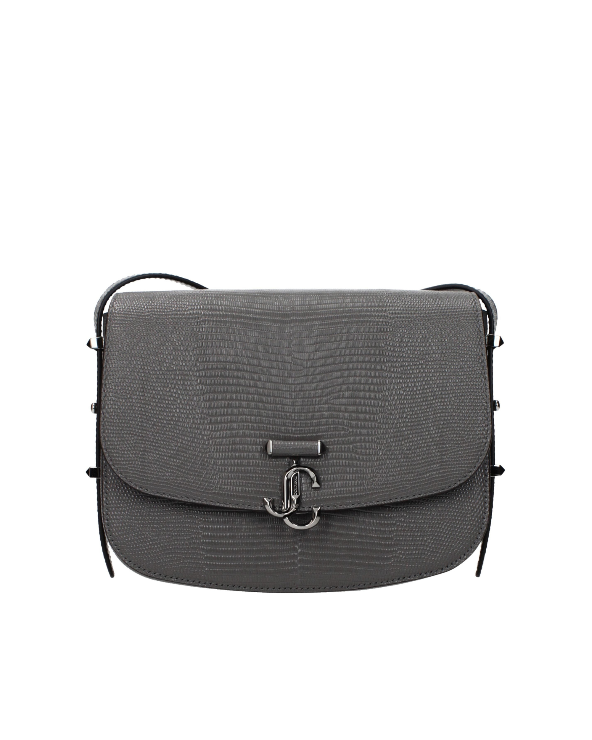 Jimmy Choo – JC Crossbody Bag Leather Storm Gunmetal