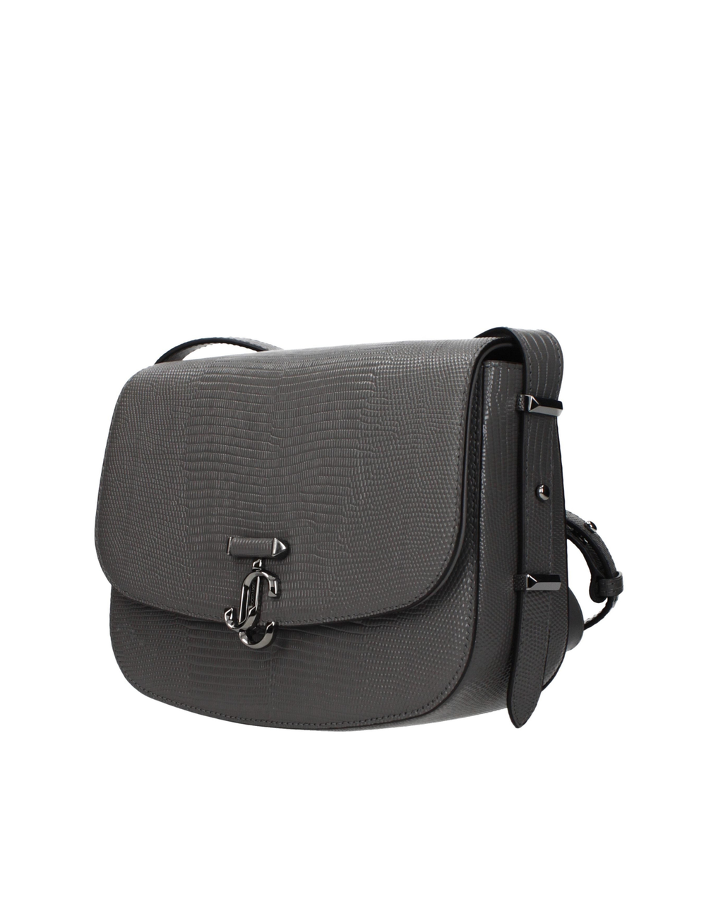 Jimmy Choo – JC Crossbody Bag Leather Storm Gunmetal