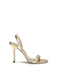 Jimmy Choo – Jenn Sandali in Pelle Laminata Oro