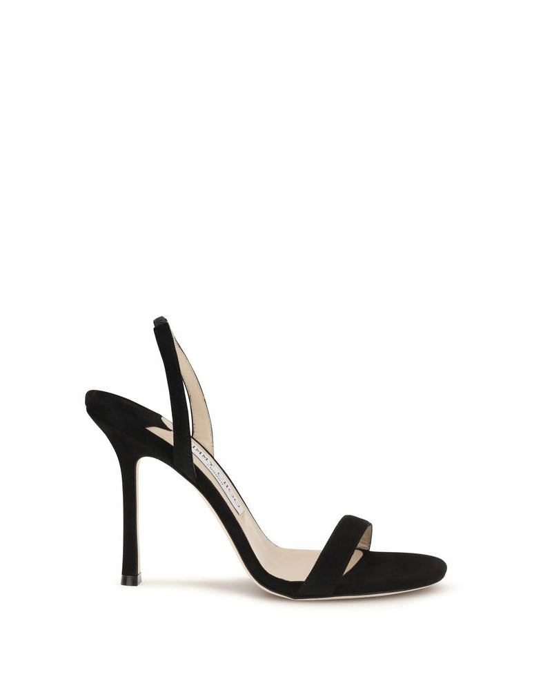 Jimmy Choo – Jenn Sandali in Suede Nero