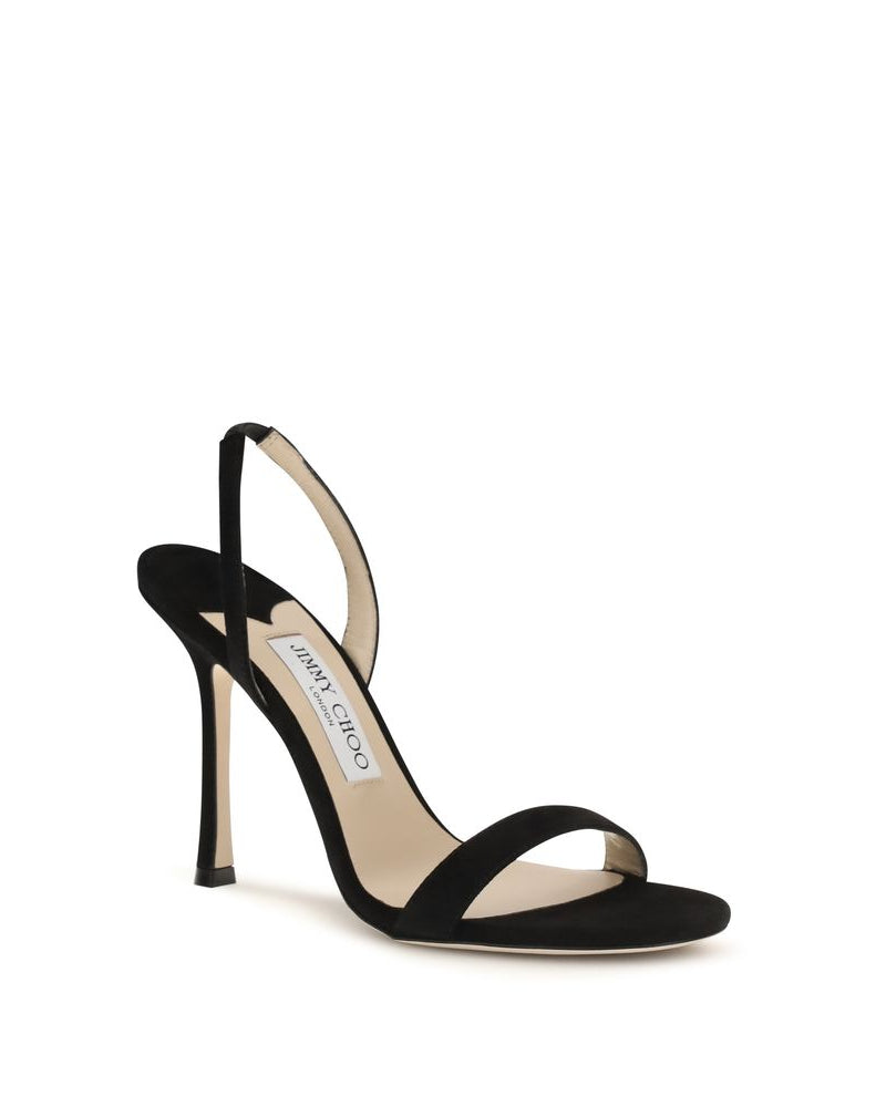 Jimmy Choo – Jenn Sandali in Suede Nero