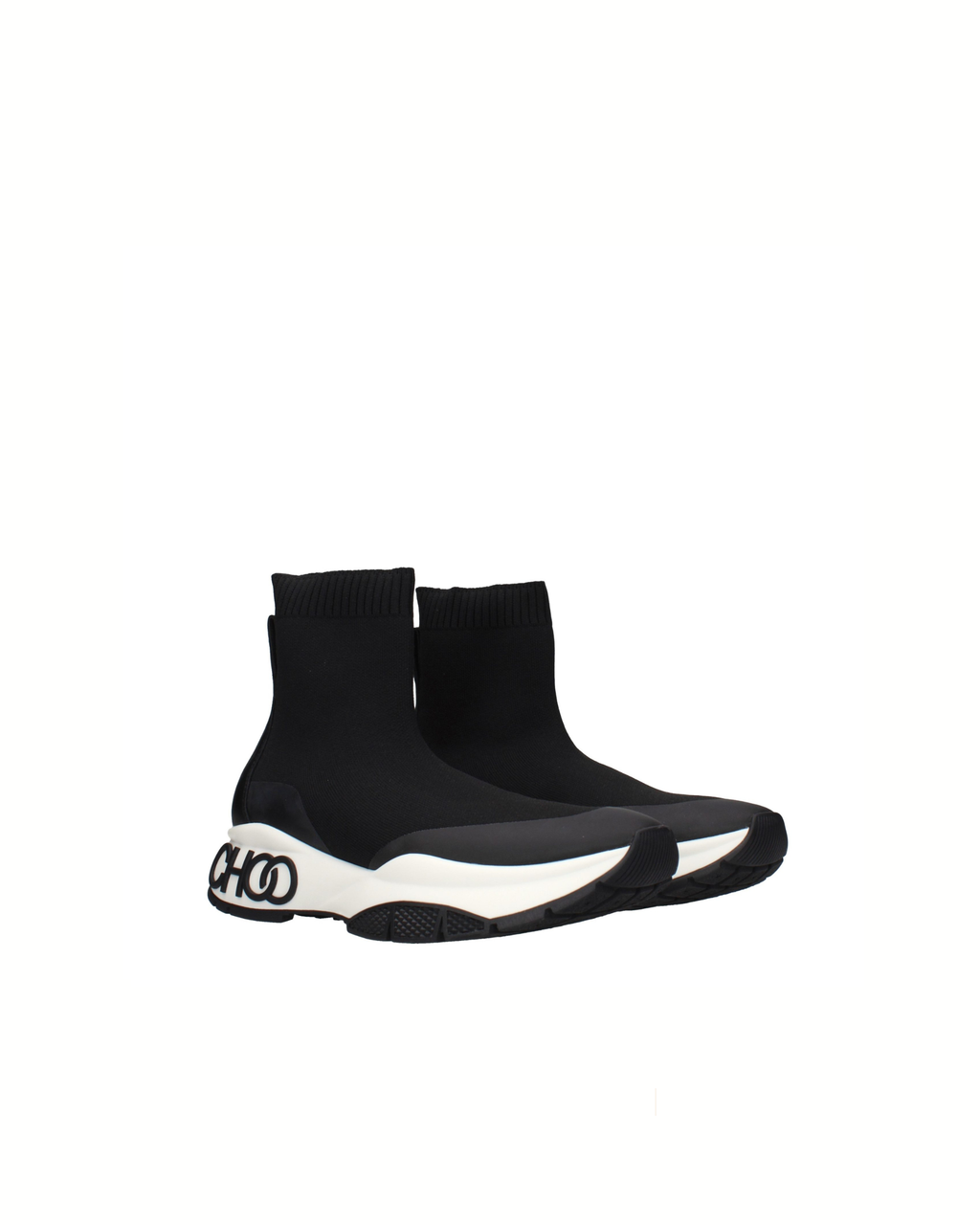Jimmy Choo – Landon Sock Knit Sneakers Black
