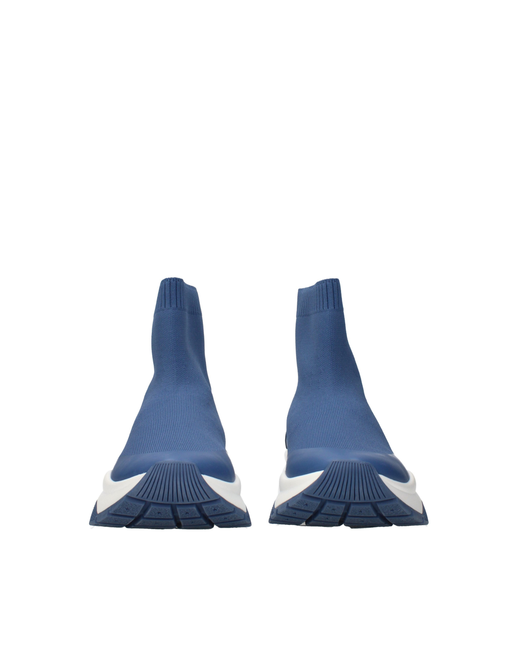 Jimmy Choo – Landon Sock Knit Sneakers Denim Blue