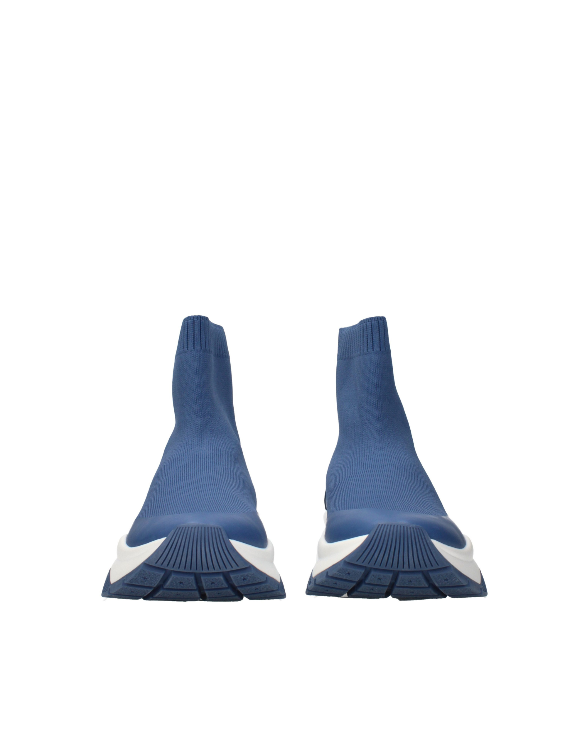Jimmy Choo – Landon Sock Knit Sneakers Denim Blue
