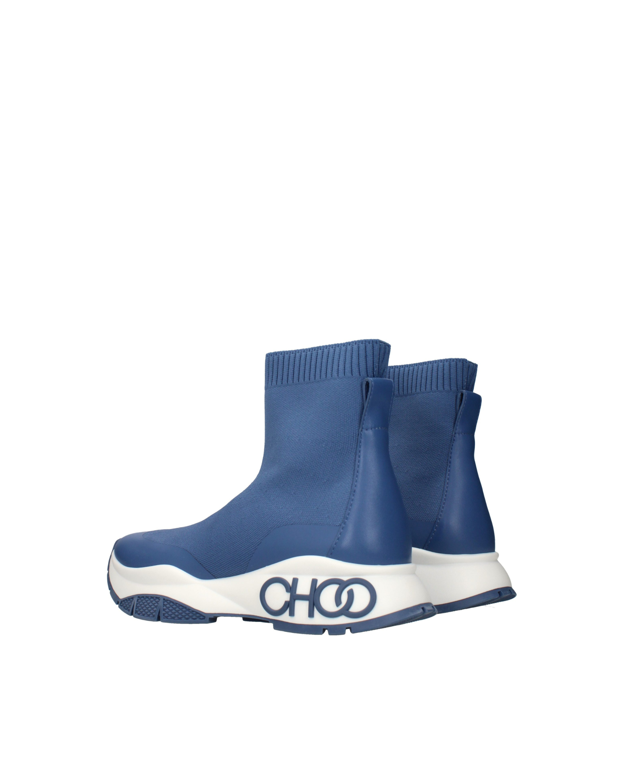 Jimmy Choo – Landon Sock Knit Sneakers Denim Blue