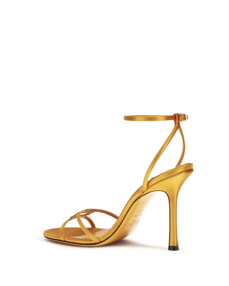 Jimmy Choo – Leo Sandali in Raso Oro