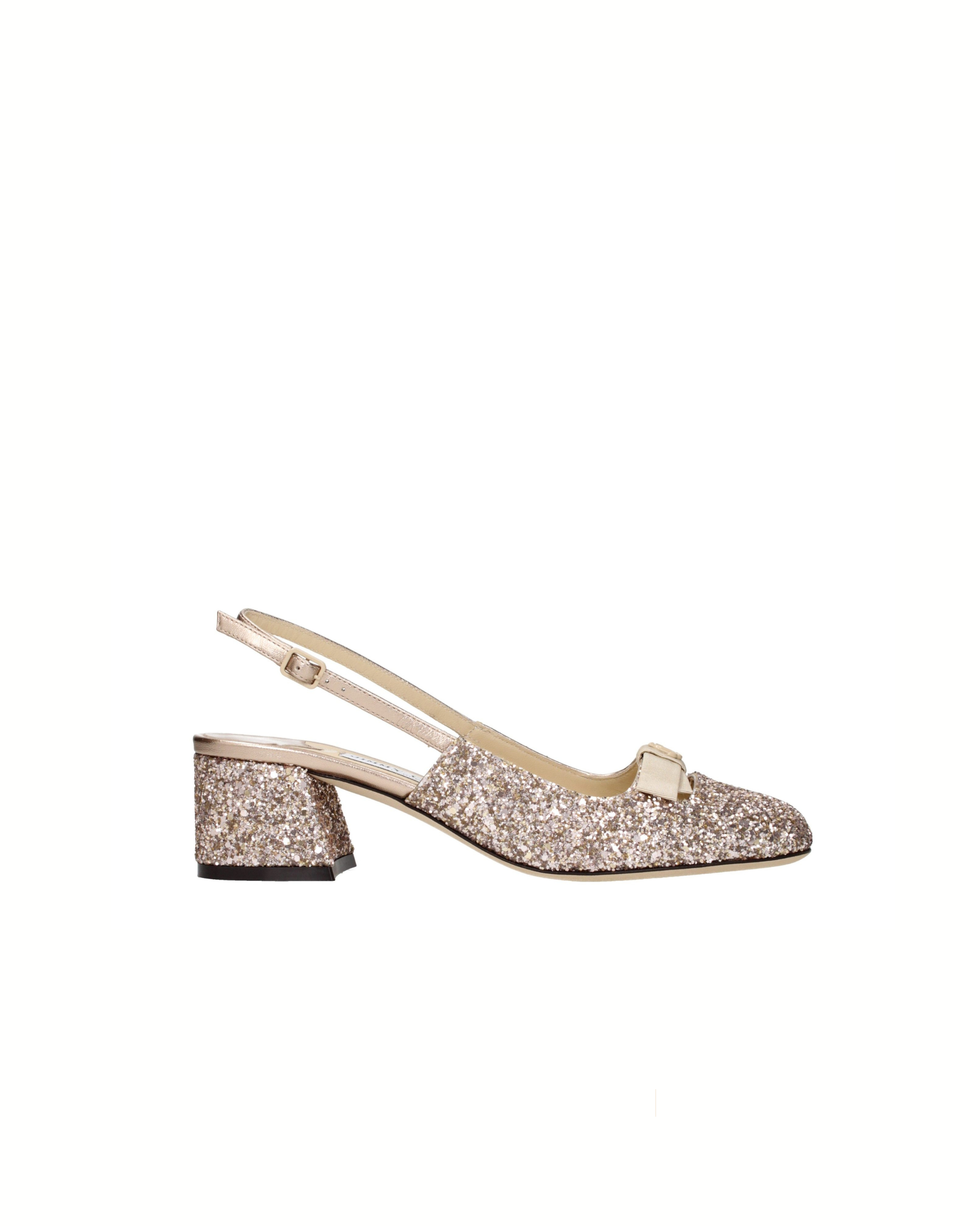 Jimmy Choo Arin Slingback 45 Ballet Pink Glitter