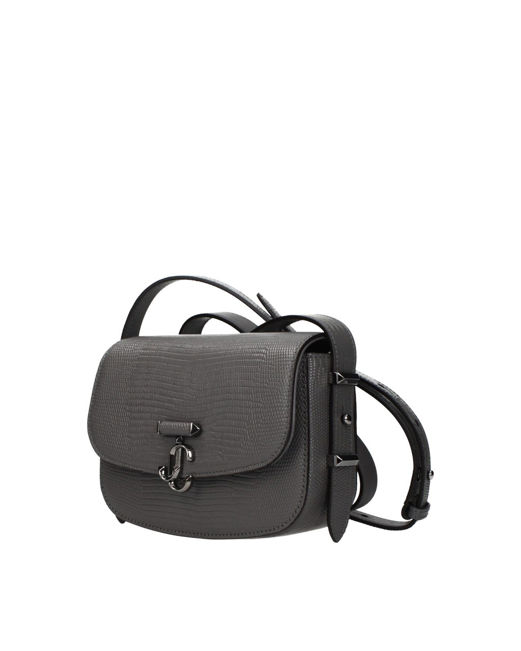 Jimmy Choo – JC Shoulder Bag Leather Storm Gunmetal