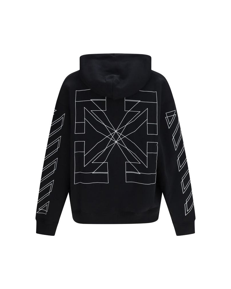 Off-White – Big Double Arrow Skate Hoodie Black