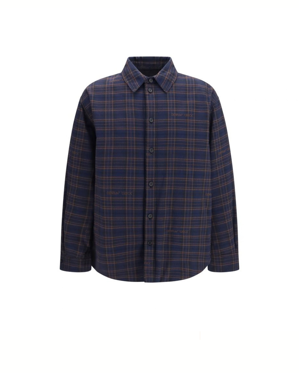 Off-White - Check Camicia Oversize Imbottita in Flanella