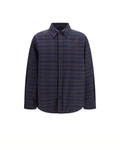 Off-White - Check Camicia Oversize Imbottita in Flanella