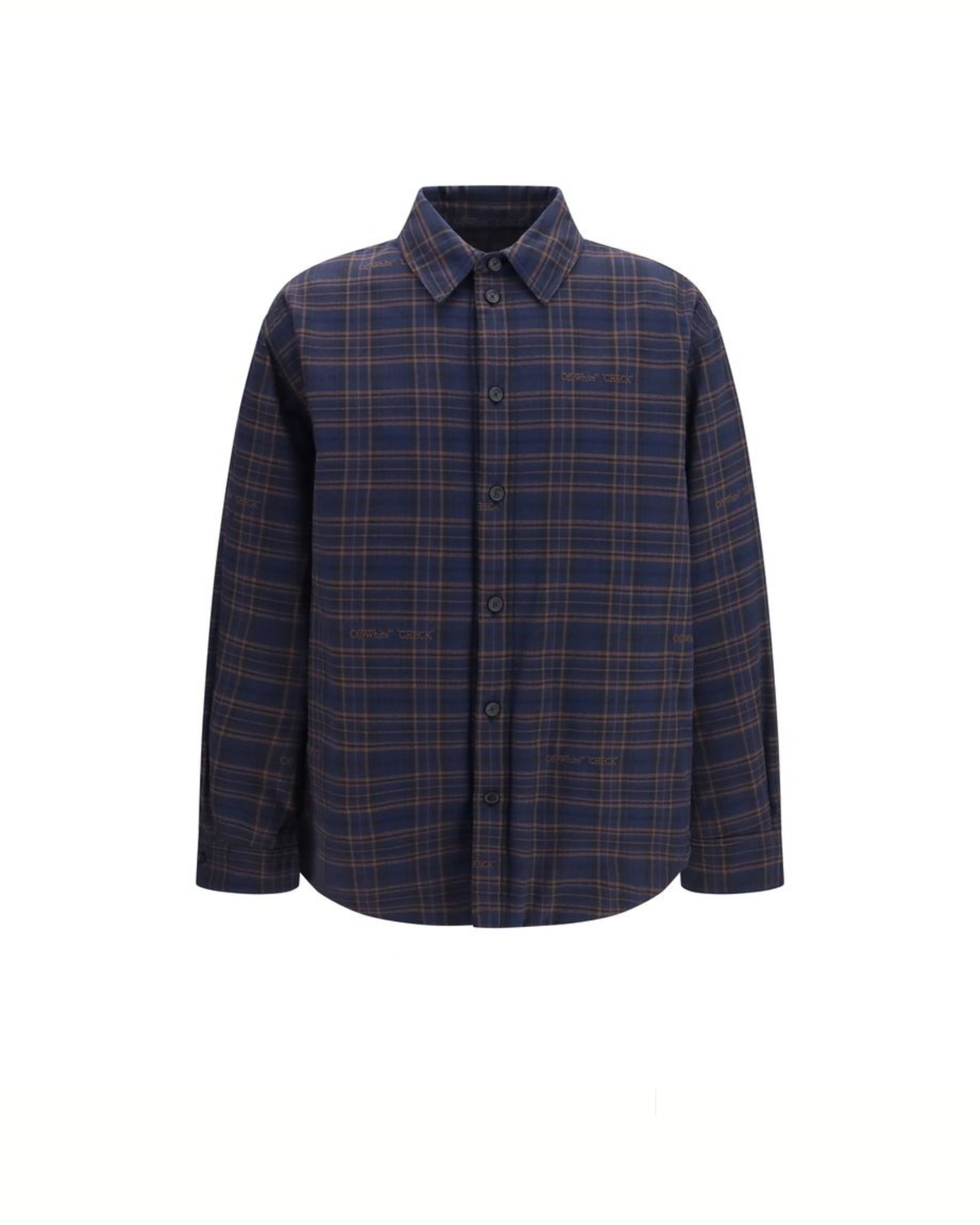 Off-White - Check Camicia Oversize Imbottita in Flanella