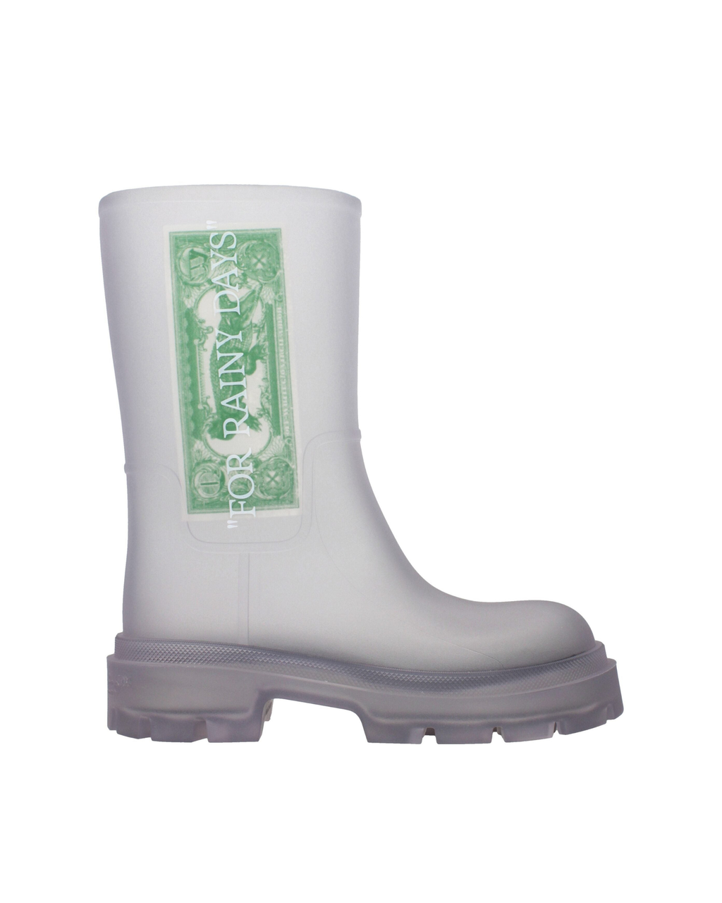 Off-White™ – Dollar Rain Boots Transparent White