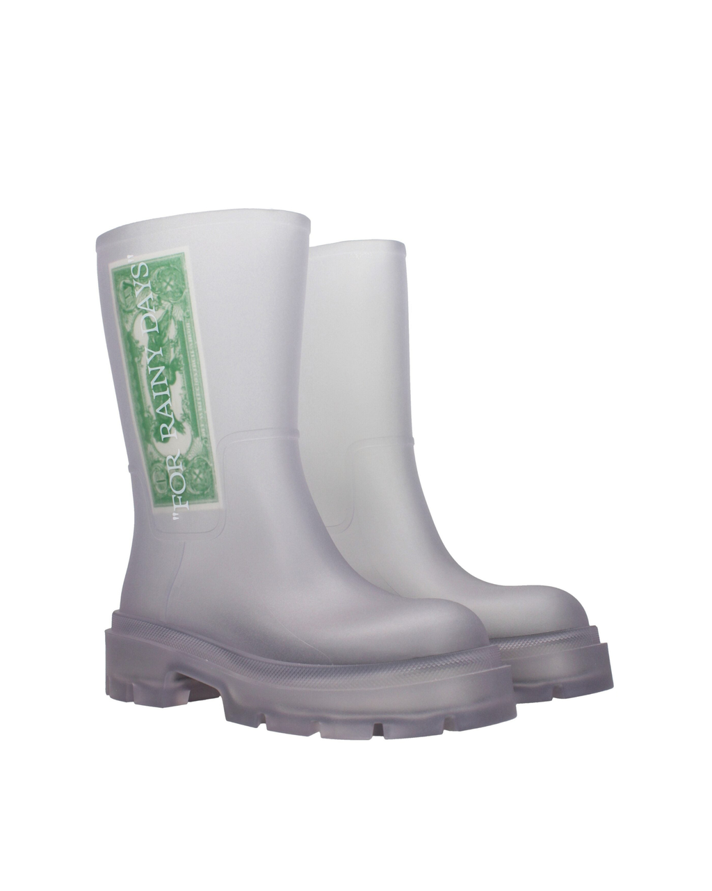 Off-White™ – Dollar Rain Boots Transparent White