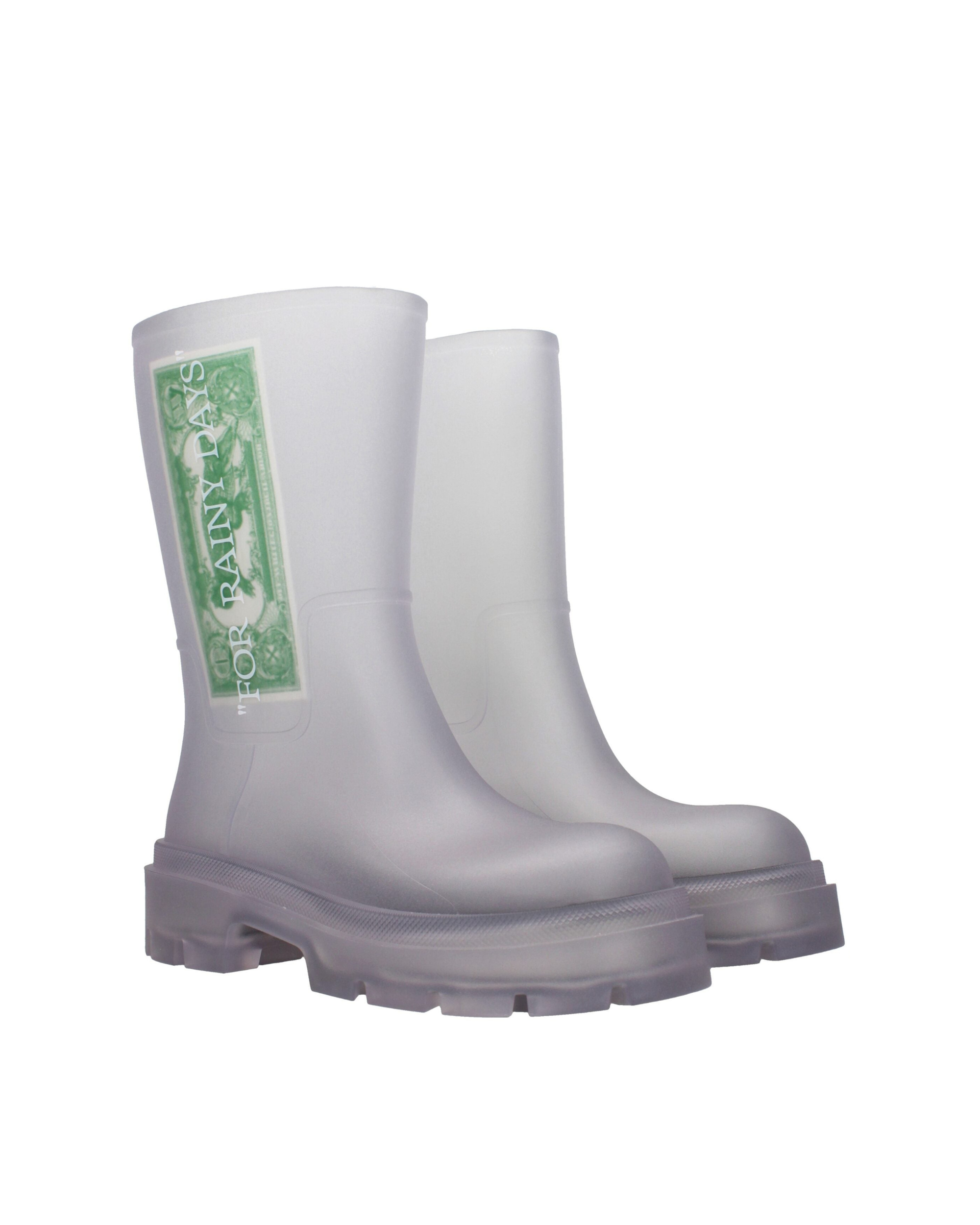 Off-White™ – Dollar Rain Boots Transparent White