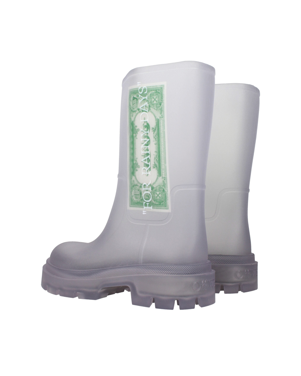Off-White™ – Dollar Rain Boots Transparent White
