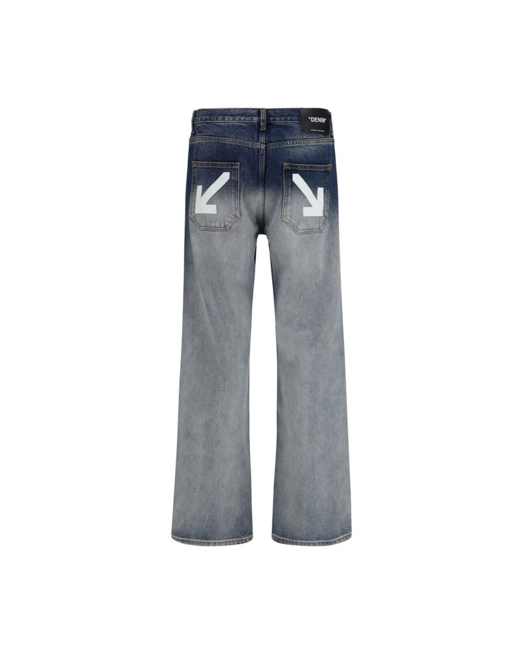 Off-White - Half Arrow Jeans Blu Dégradé