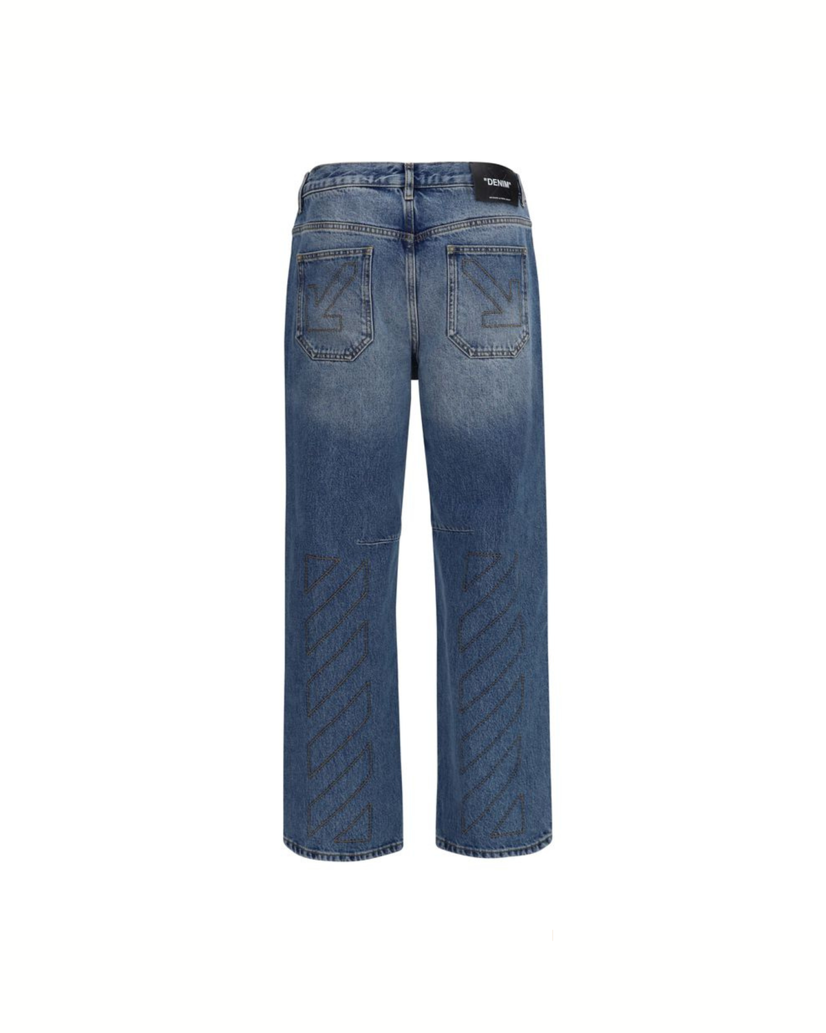 Off-White - Half Arrow Jeans Blu Washed