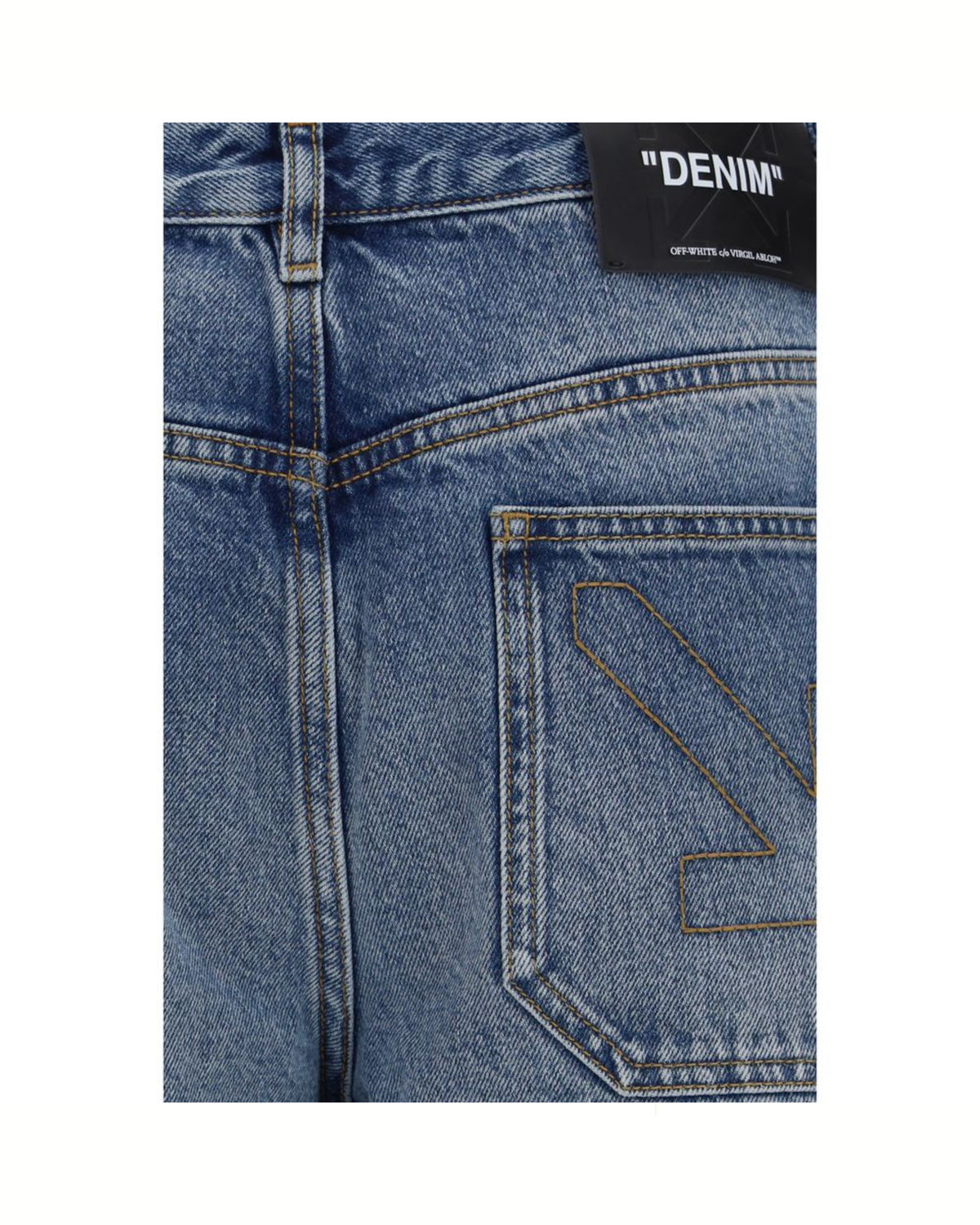 Off-White - Half Arrow Jeans Blu Washed