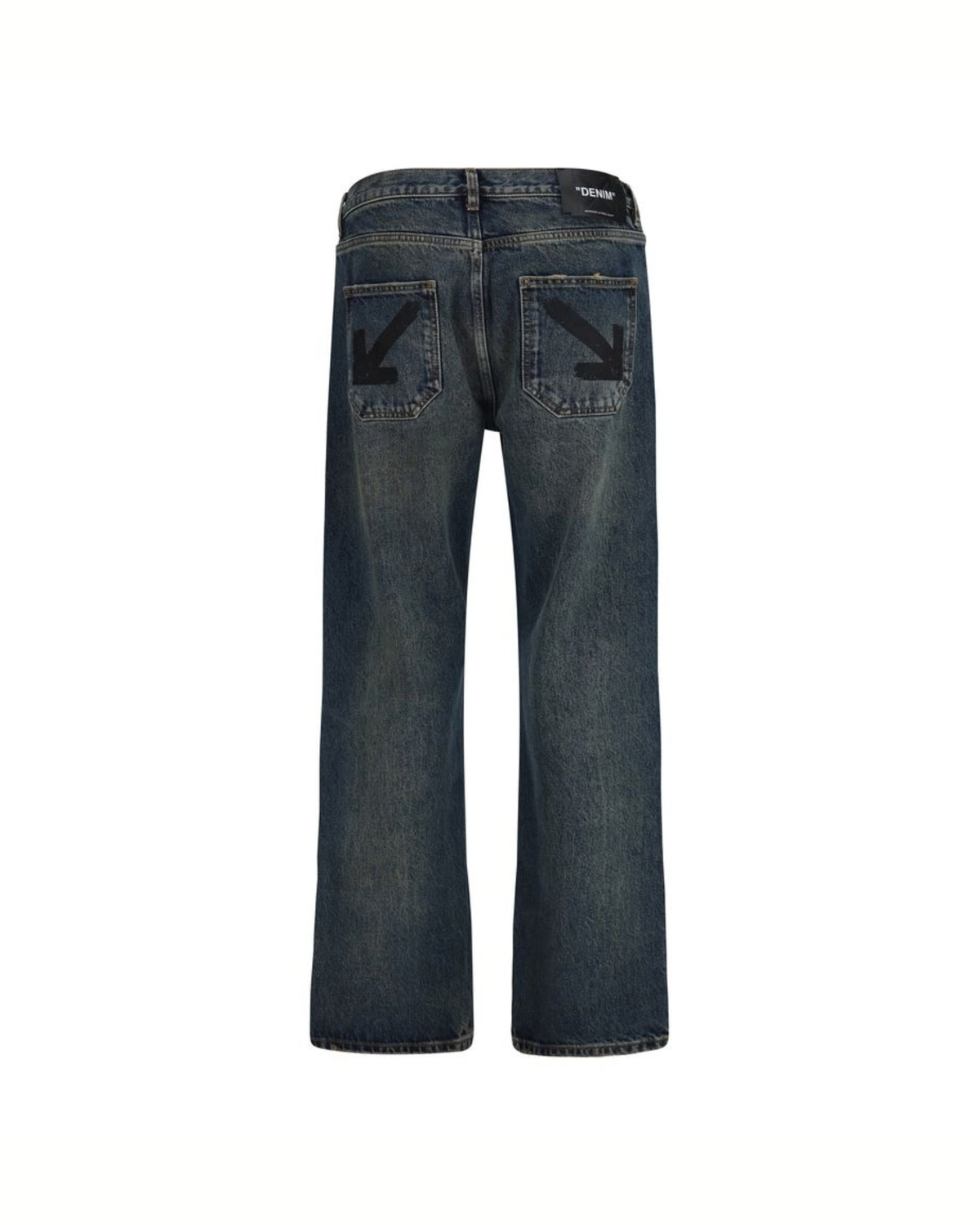 Off-White - Half Arrow Jeans in Denim Blu Scuro