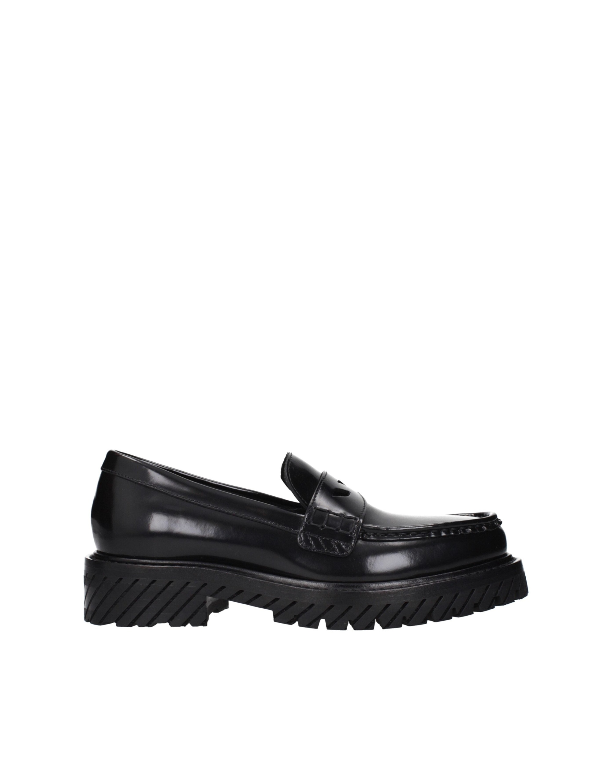 Off-White™ – Leather Penny Loafers Black