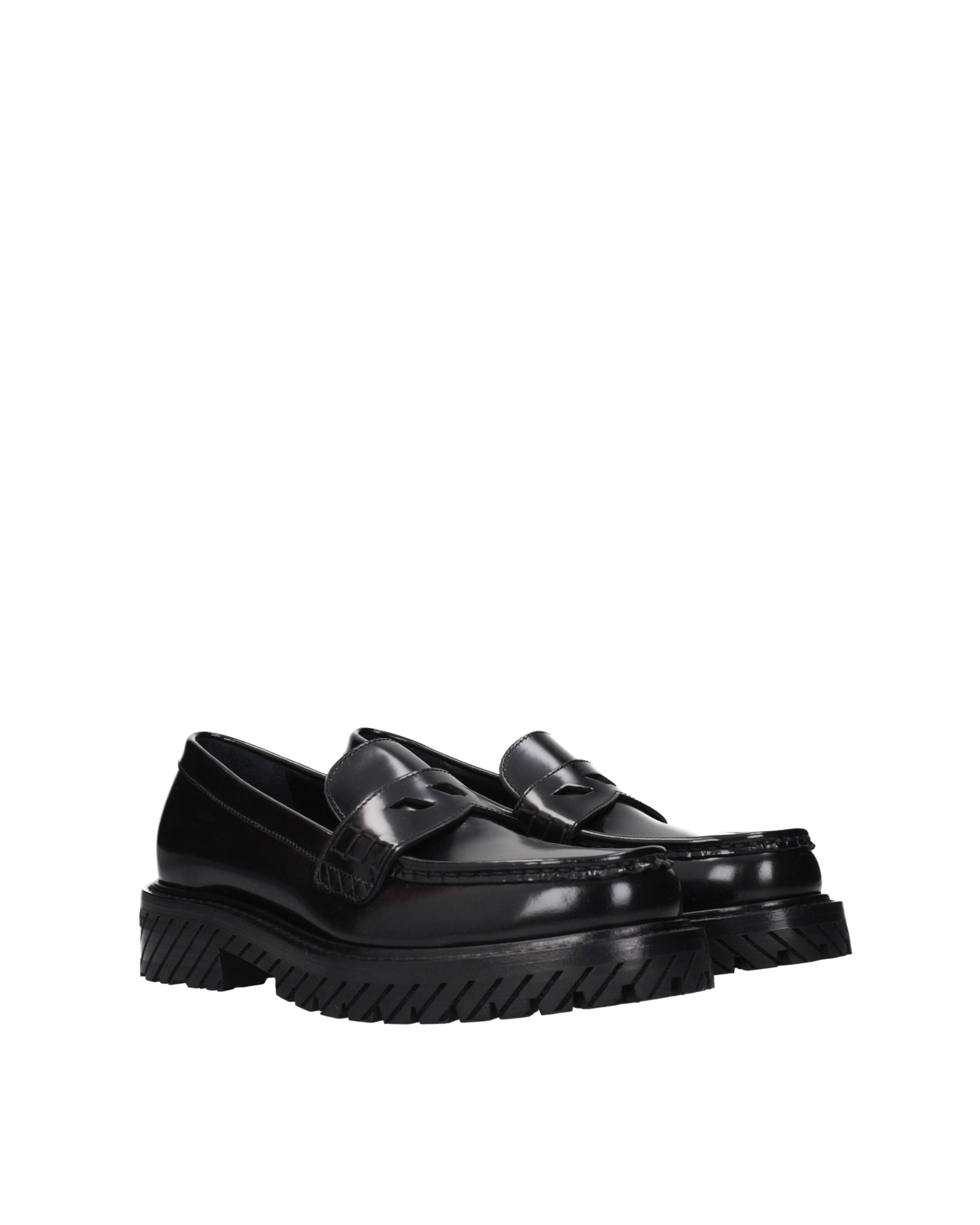 Off-White™ – Leather Penny Loafers Black