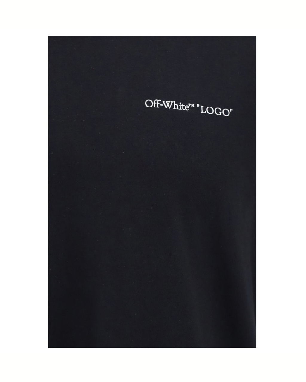 Off-White - Logo Quote T-Shirt Nera in Cotone