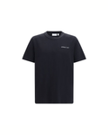 Off-White - Logo Quote T-Shirt Nera in Cotone