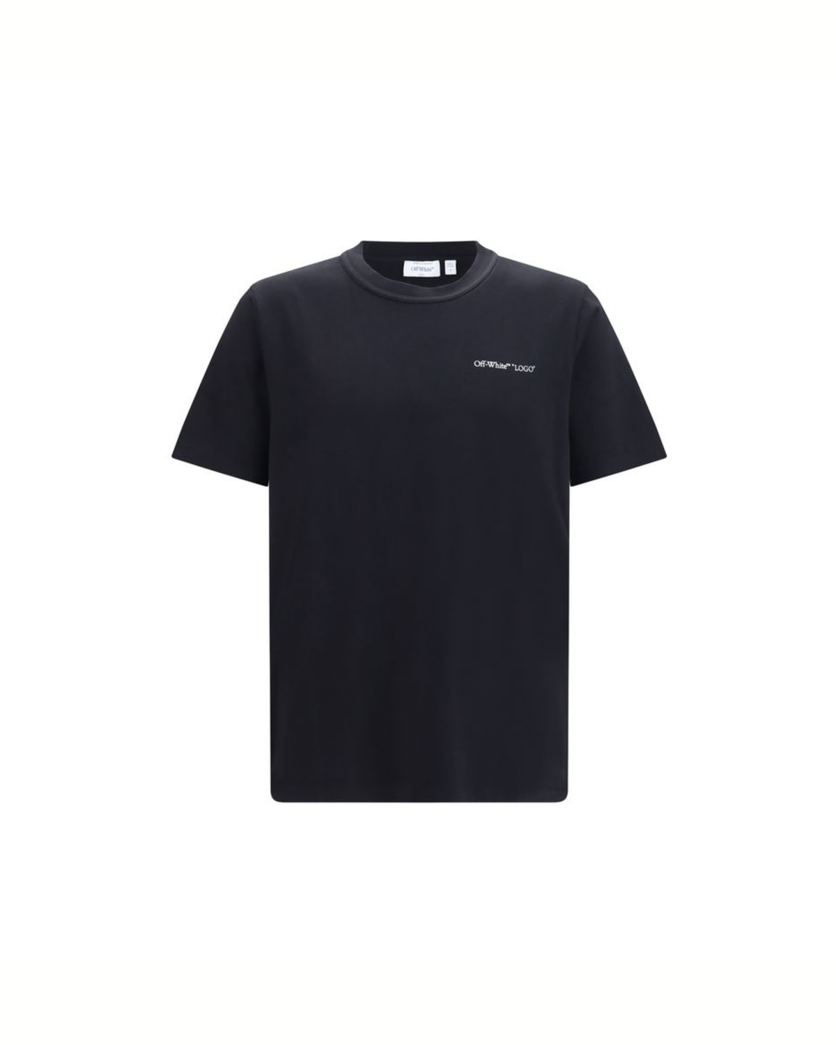 Off-White - Logo Quote T-Shirt Nera in Cotone