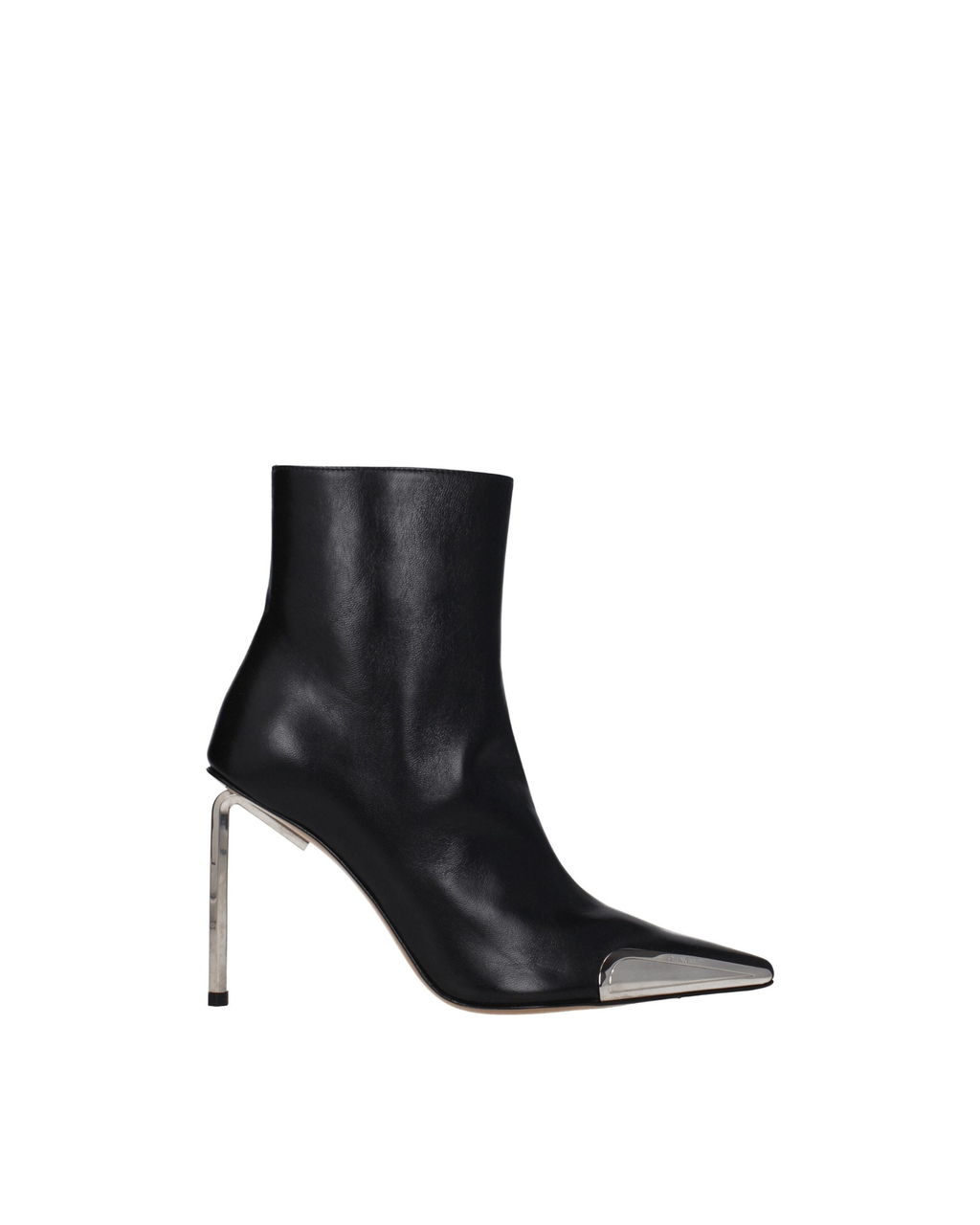 Off-White™ – Metal Tip Leather Ankle Boots Black
