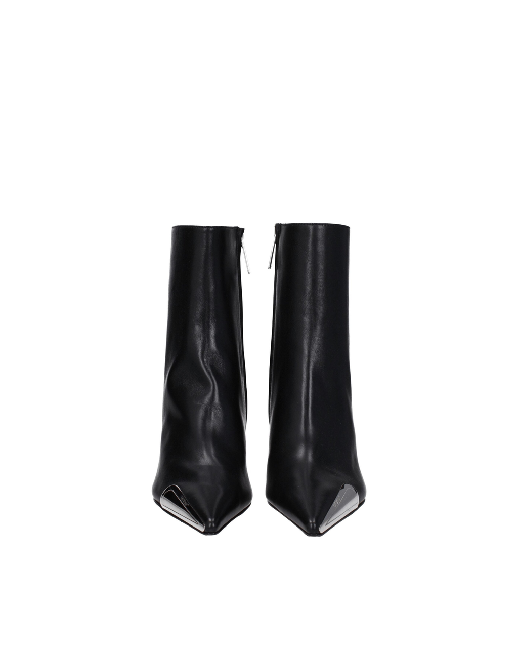 Off-White™ – Metal Tip Leather Ankle Boots Black