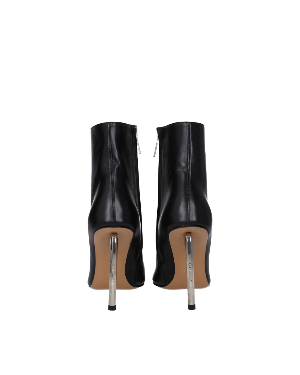 Off-White™ – Metal Tip Leather Ankle Boots Black