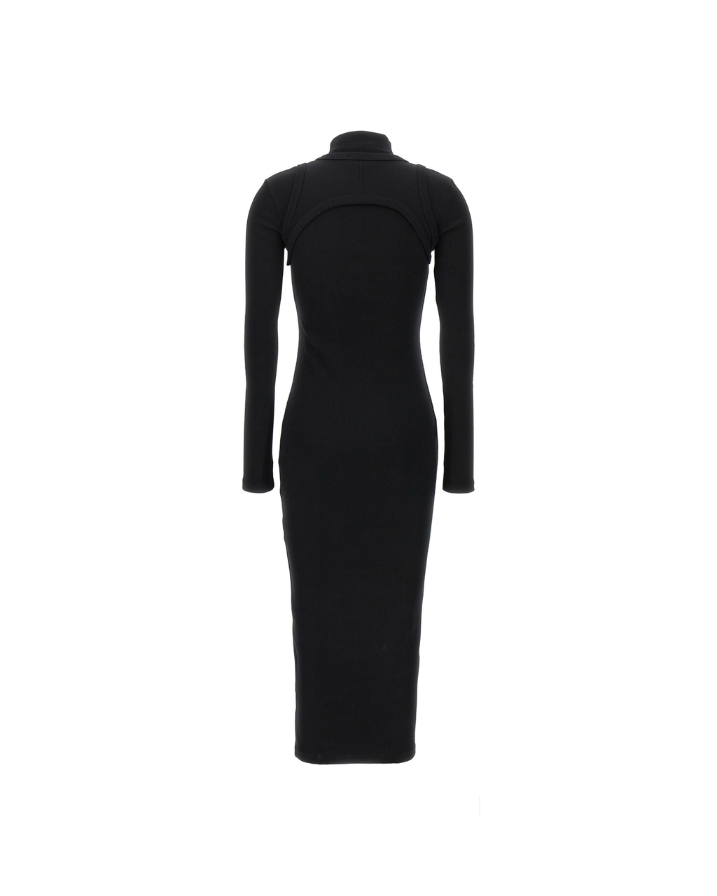 Off-White Off Stamp Rib Round Long Dress Donna
