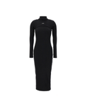 Off-White Off Stamp Rib Round Long Dress Donna