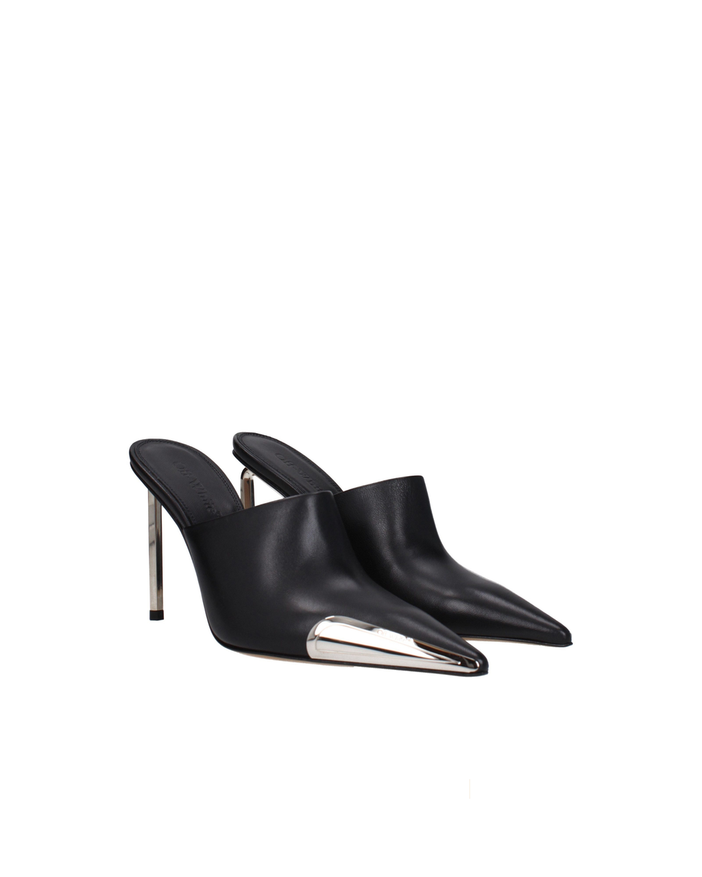 Off-White Pointed Toe Leather Mule