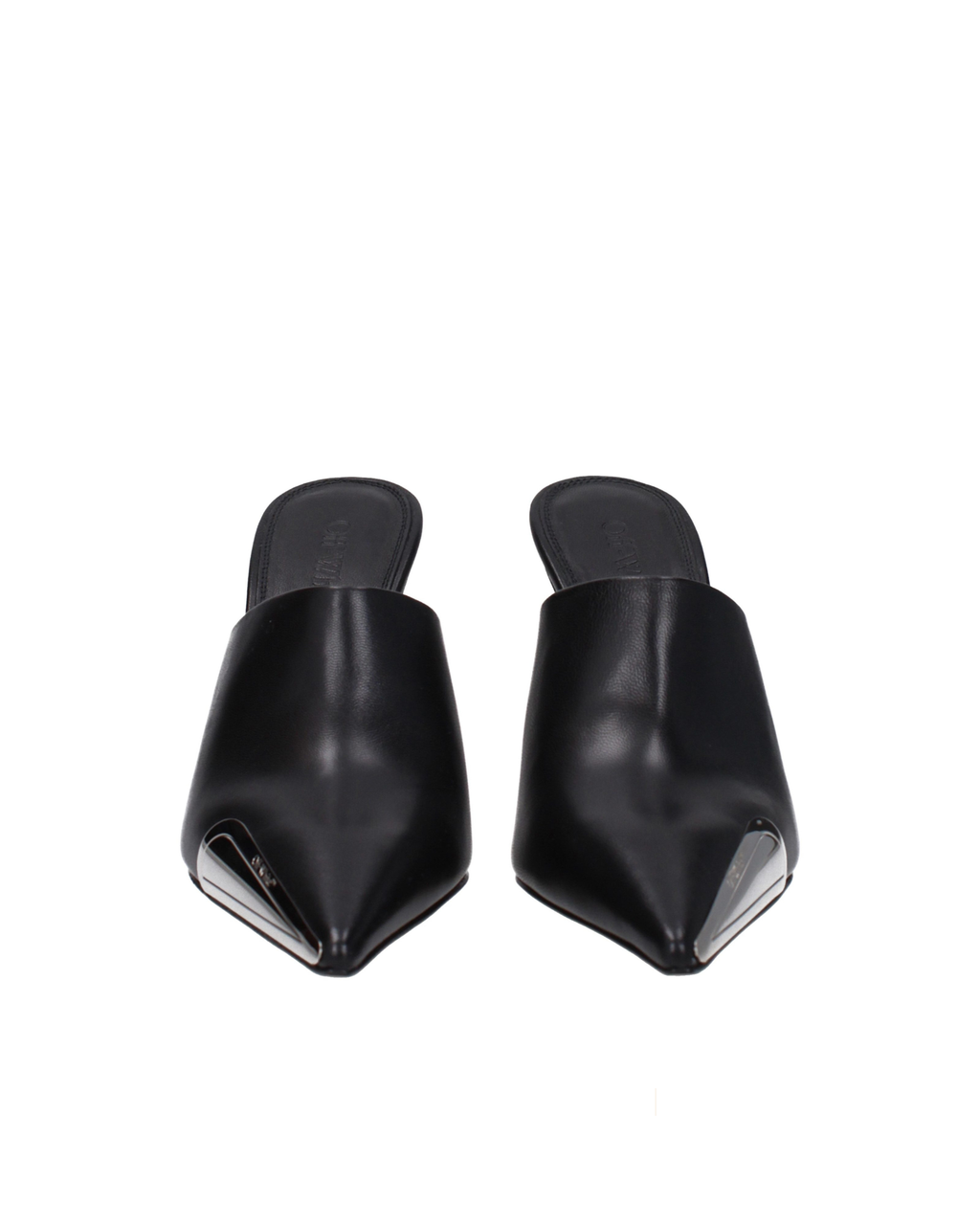 Off-White Pointed Toe Leather Mule