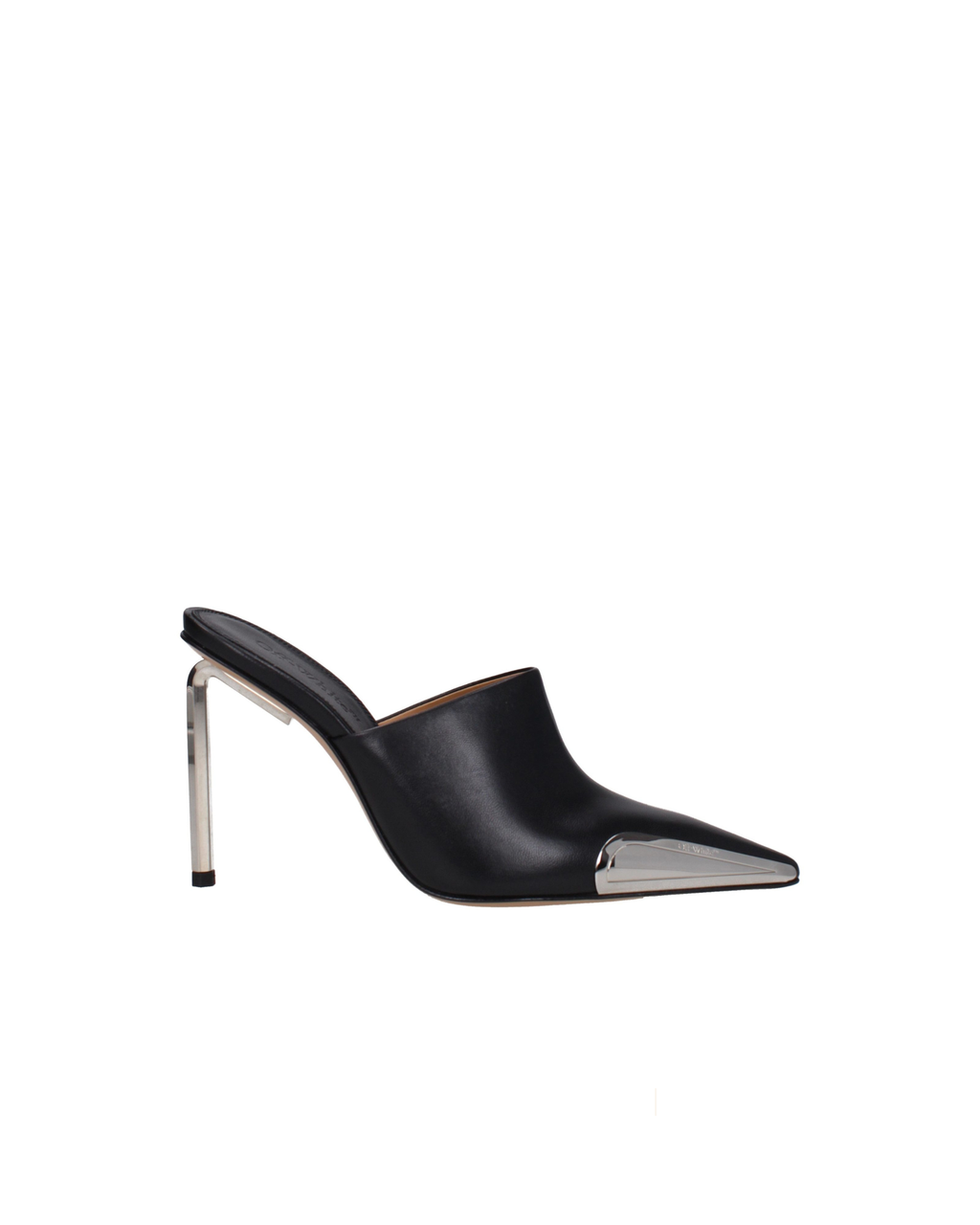 Off-White Pointed Toe Leather Mule