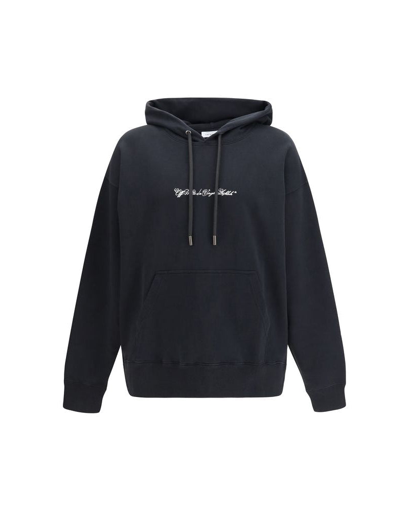 Off-White – Script Arrow Diagonal Skate Hoodie Black