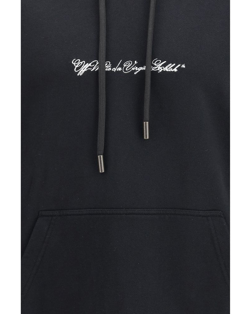 Off-White – Script Arrow Diagonal Skate Hoodie Black