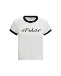 Off-White™ – Script Logo Ringer T-Shirt White & Black