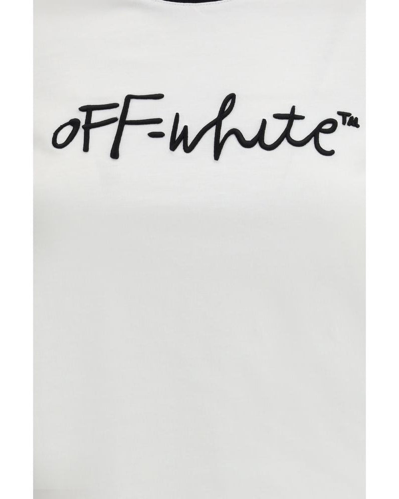 Off-White™ – Script Logo Ringer T-Shirt White & Black