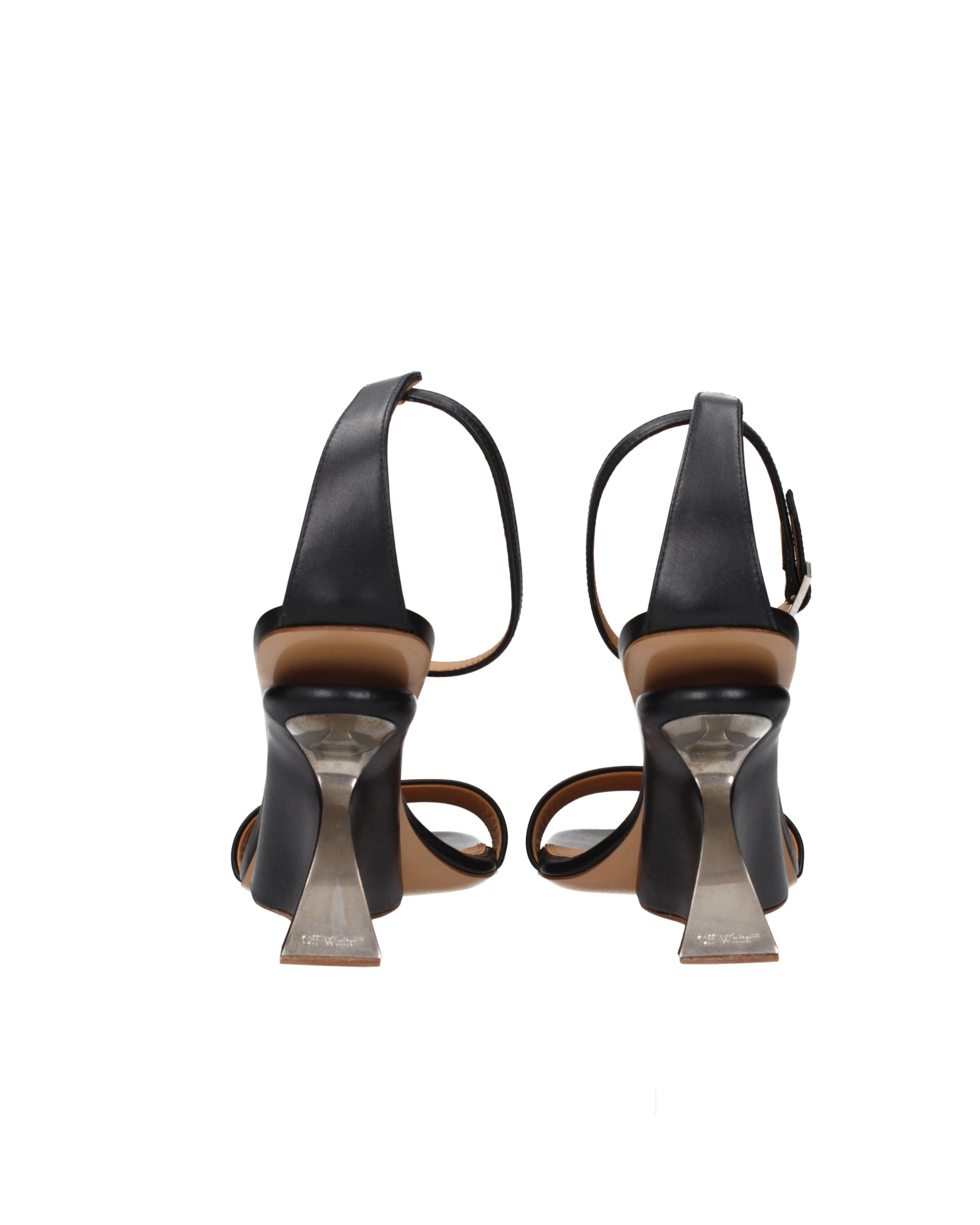 Off-White Sculptural Heel Sandals